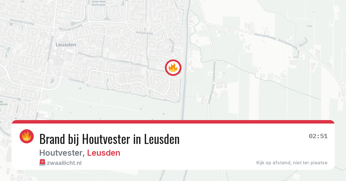 Brand bij Houtvester in Leusden — 2 jul 2026