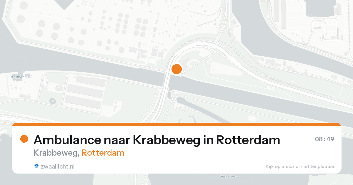 Ambulance naar Krabbeweg in Rotterdam — 12 jul 2026