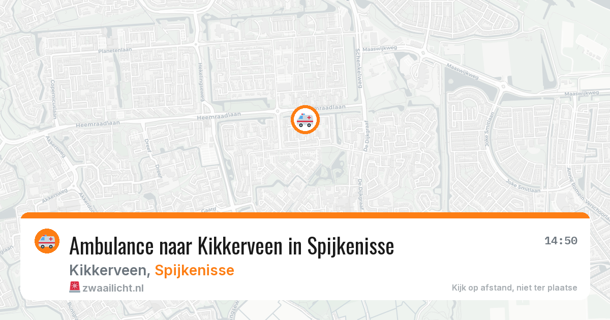 Ambulance naar Kikkerveen in Spijkenisse — 12 jul 2026
