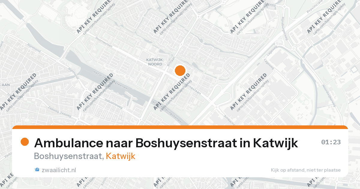 Ambulance naar Boshuysenstraat in Katwijk — 23 jul 2026