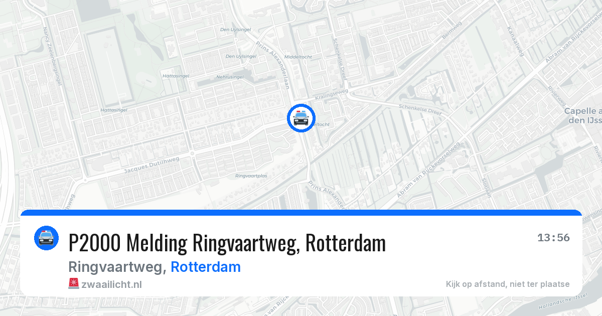 P2000 Melding Ringvaartweg, Rotterdam — 27 jun 2026