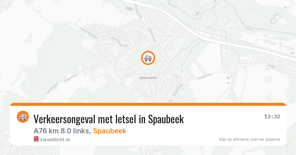 Verkeersongeval met letsel in Spaubeek — 2 feb 2026