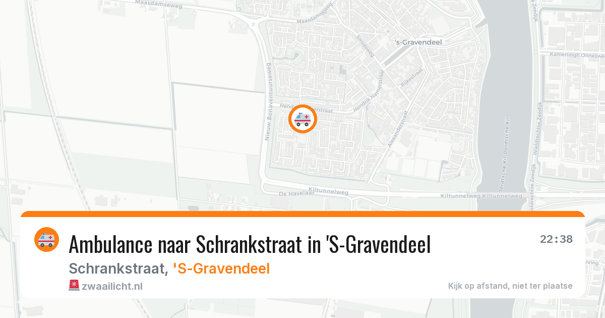 Ambulance naar Schrankstraat in 'S-Gravendeel — 26 mei 2026