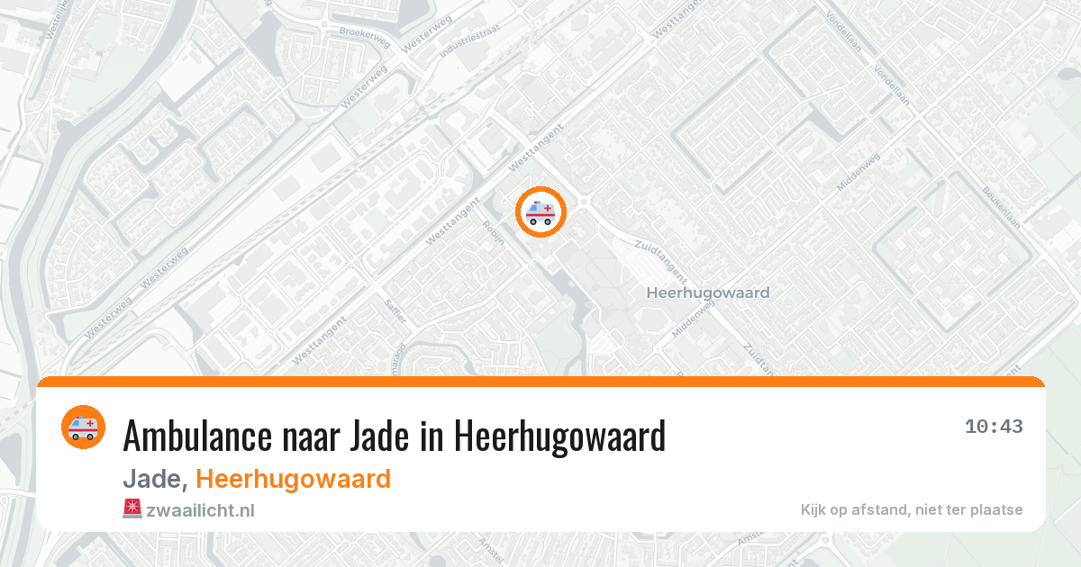 Ambulance naar Jade in Heerhugowaard — 4 jun 2026