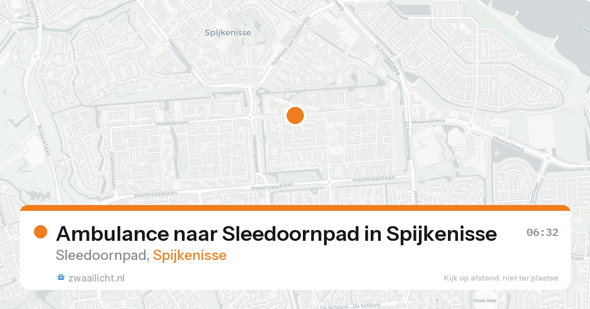 Ambulance naar Sleedoornpad in Spijkenisse — 16 aug 2026