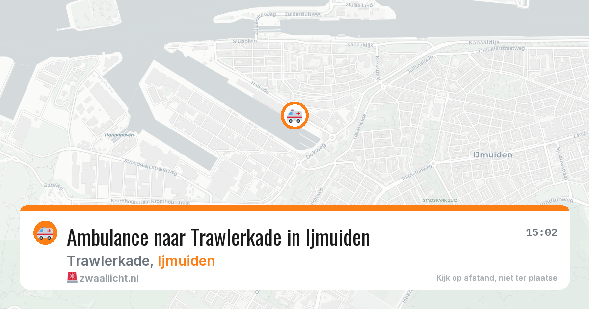 Ambulance naar Trawlerkade in Ijmuiden — 24 mrt 2026