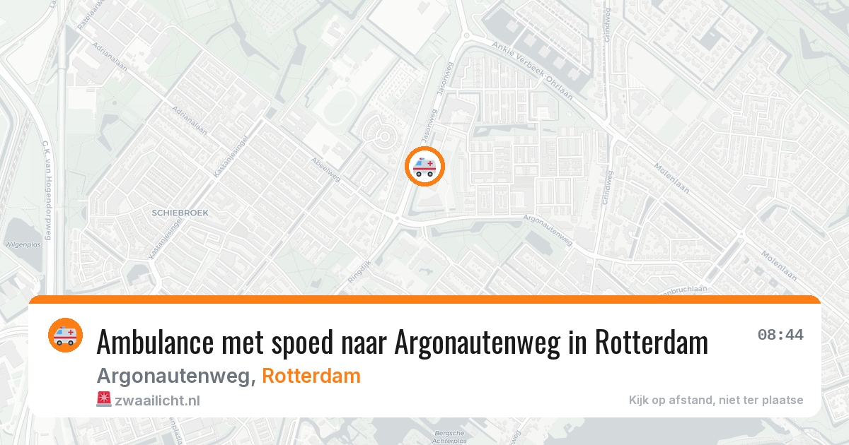 Ambulance met spoed naar Argonautenweg in Rotterdam — 4 apr 2026