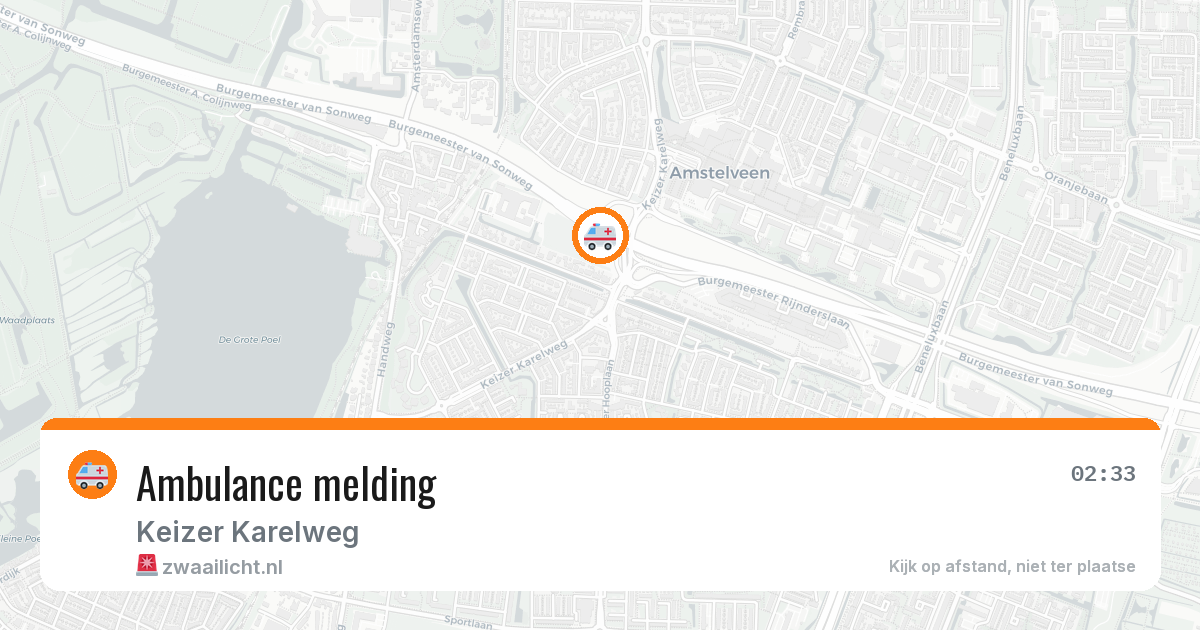 Ambulance melding — 7 jul 2026