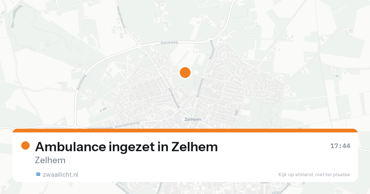 Ambulance ingezet in Zelhem — 15 aug 2026