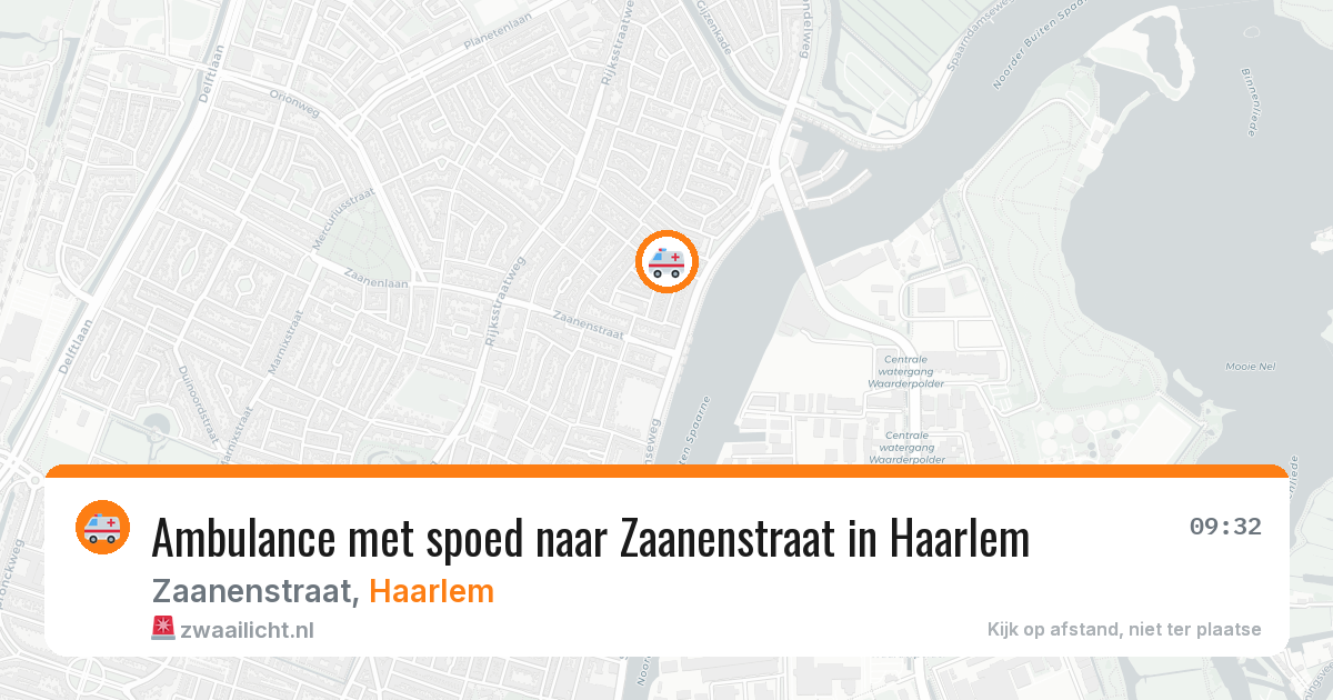 Ambulance met spoed naar Zaanenstraat in Haarlem — 25 jun 2026