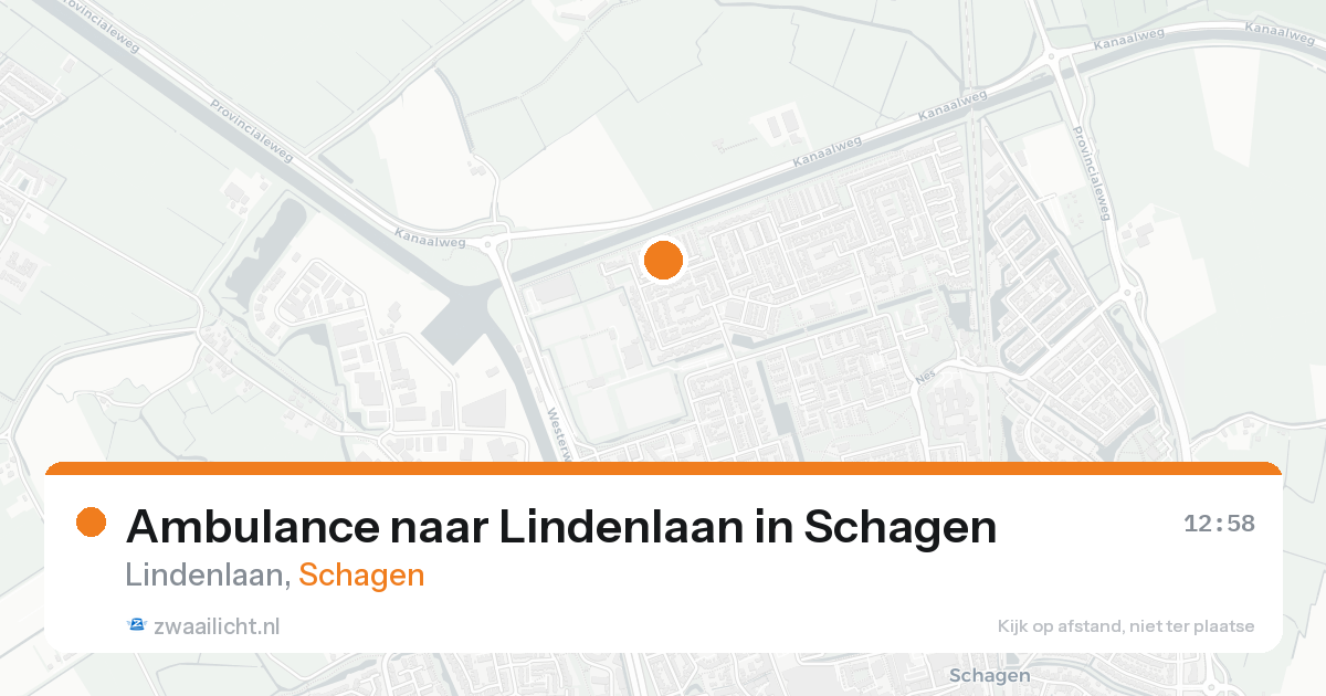 Ambulance naar Lindenlaan in Schagen — 26 mei 2026