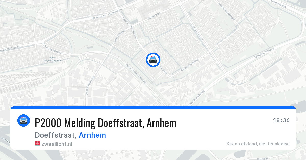 P2000 Melding Doeffstraat, Arnhem — 18 jun 2026