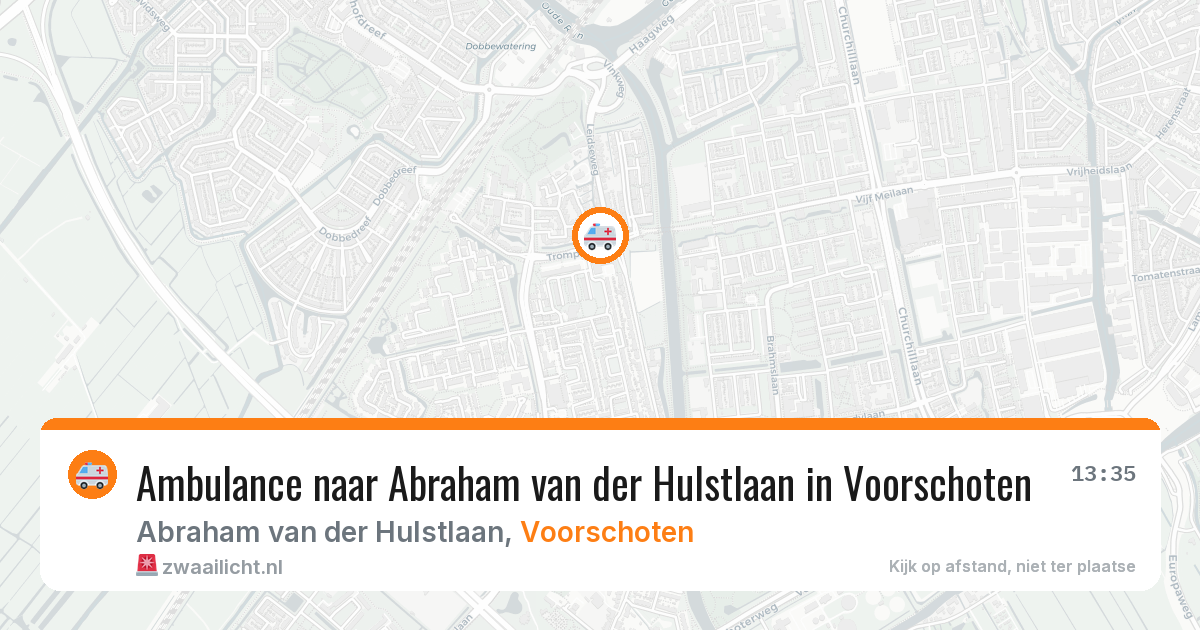 Ambulance naar Abraham van der Hulstlaan in Voorschoten — 8 aug 2026
