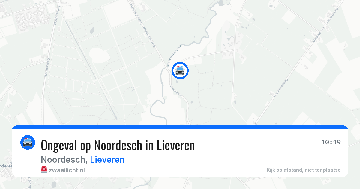 Ongeval op Noordesch in Lieveren — 22 jul 2026