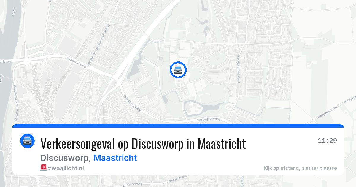 Verkeersongeval op Discusworp in Maastricht — 19 apr 2026