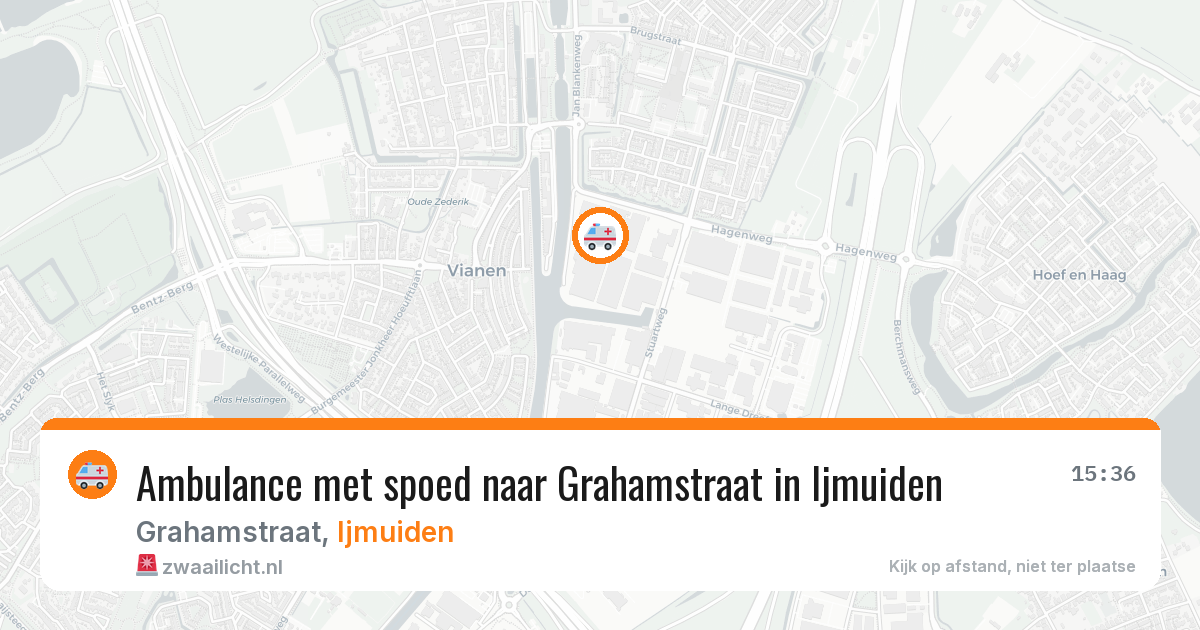 Ambulance met spoed naar Grahamstraat in Ijmuiden — 29 jan 2026