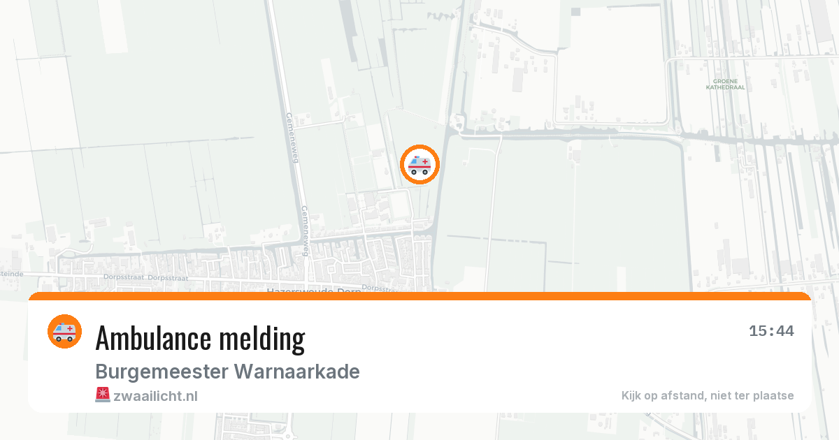Ambulance melding — 10 apr 2026