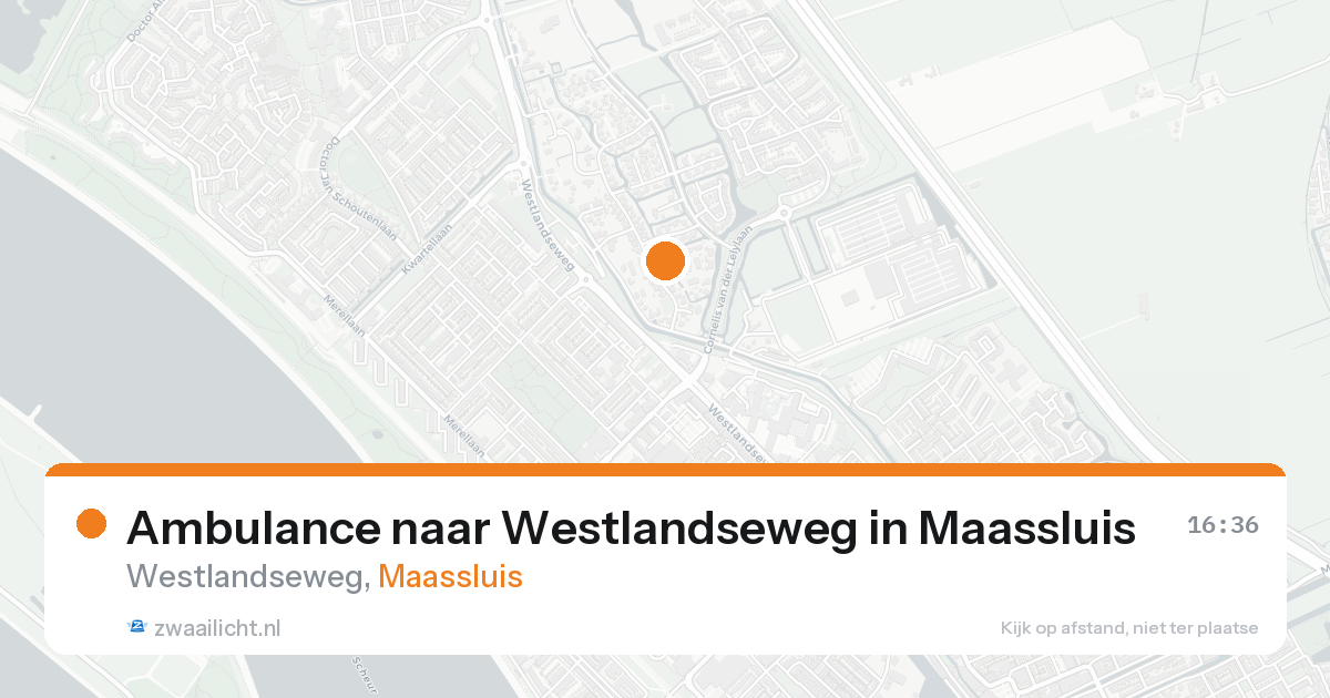 Ambulance naar Westlandseweg in Maassluis — 25 aug 2026