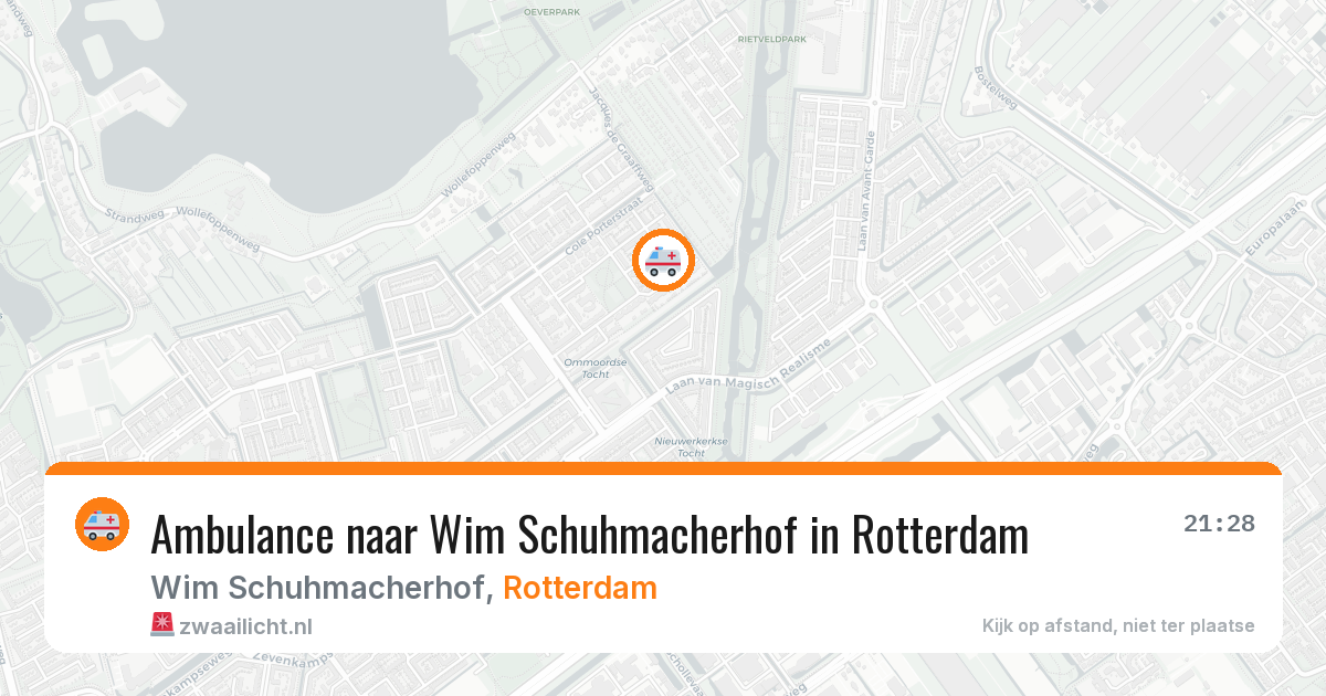 Ambulance naar Wim Schuhmacherhof in Rotterdam — 29 jan 2026