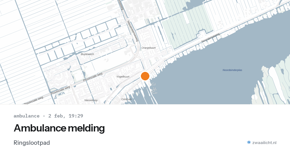 Ambulance melding — 2 feb 2026