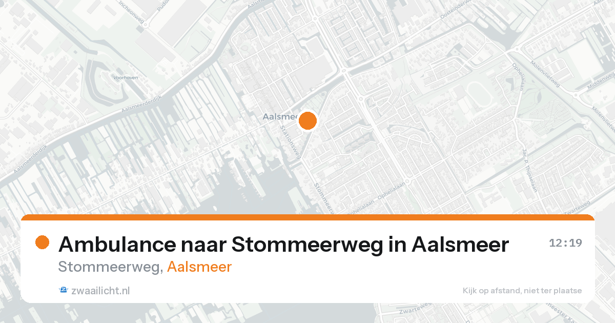 Ambulance naar Stommeerweg in Aalsmeer — 24 mei 2026