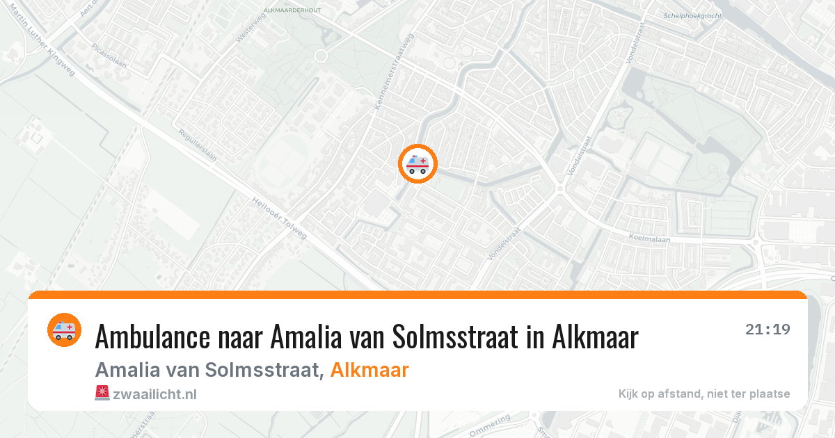 Ambulance naar Amalia van Solmsstraat in Alkmaar — 22 jun 2026