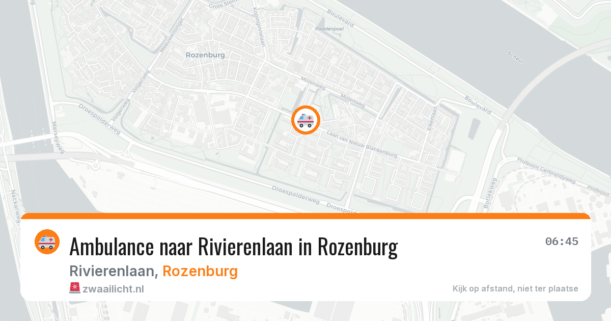 Ambulance naar Rivierenlaan in Rozenburg — 30 jan 2026
