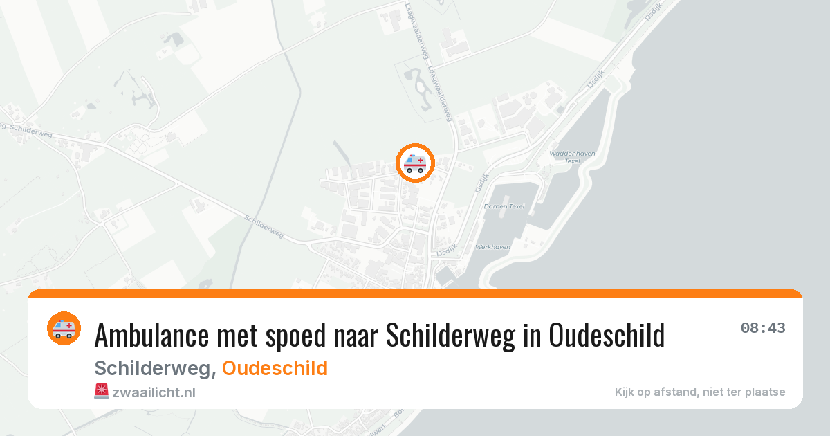 Ambulance met spoed naar Schilderweg in Oudeschild — 2 mei 2026