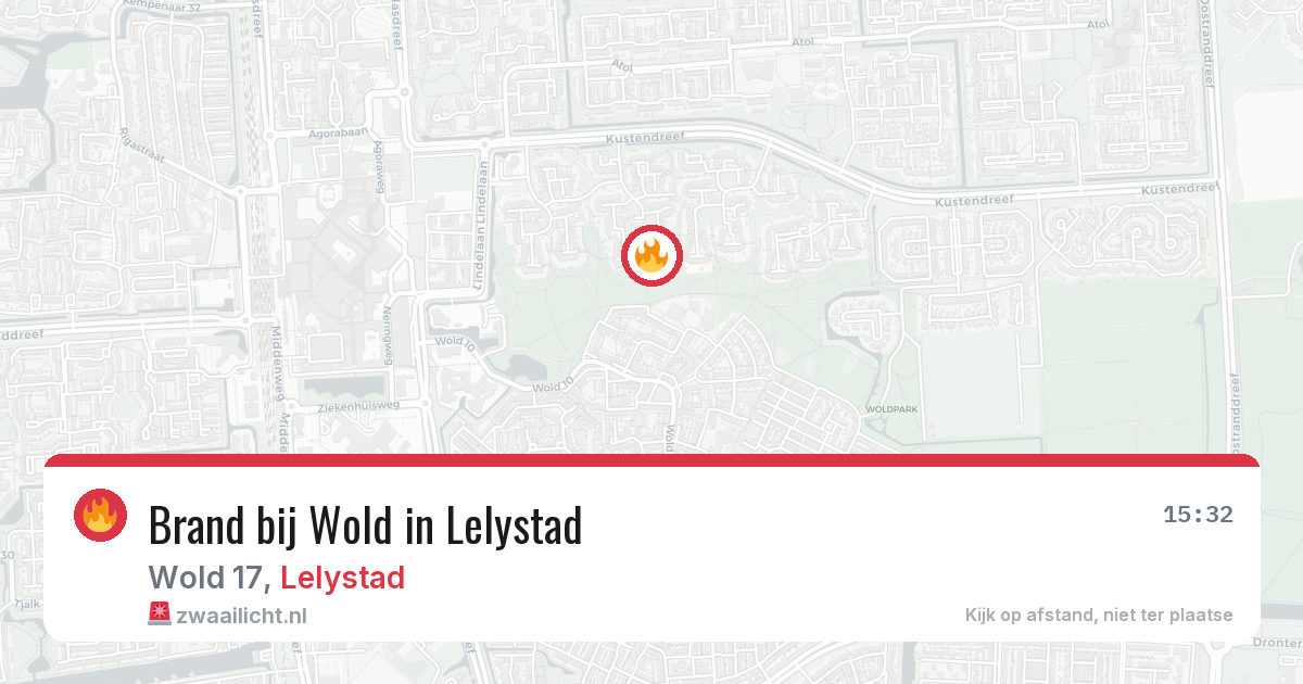 Brand bij Wold in Lelystad — 30 apr 2026