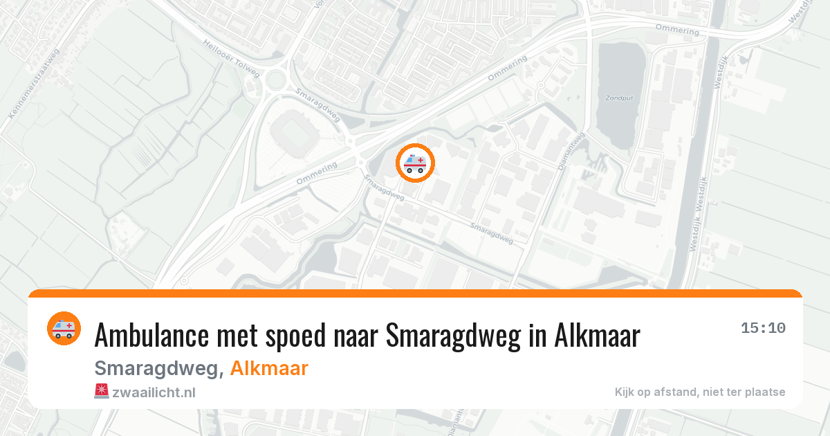 Ambulance met spoed naar Smaragdweg in Alkmaar — 17 mei 2026