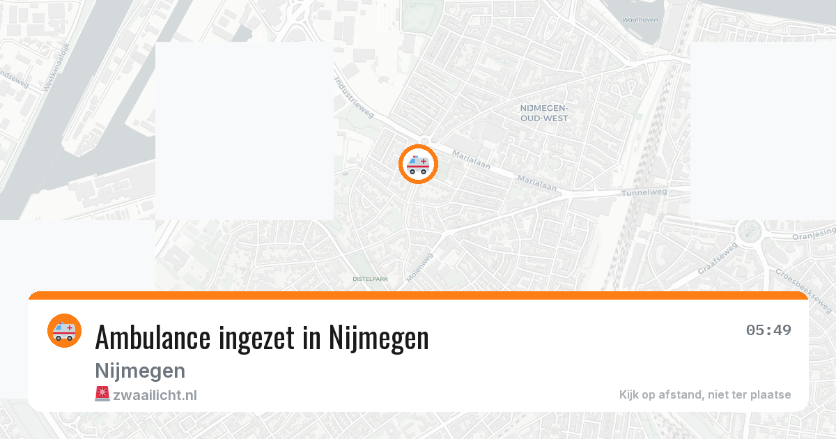 Ambulance ingezet in Nijmegen — 1 jul 2026
