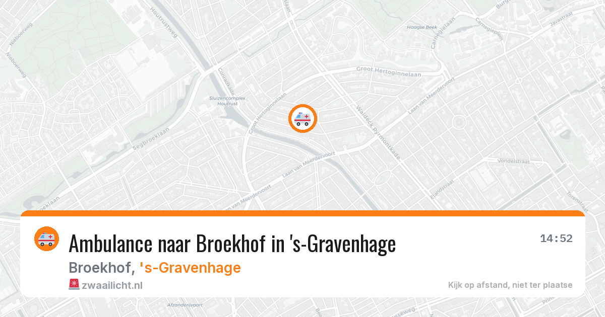 Ambulance naar Broekhof in 's-Gravenhage — 19 mrt 2026