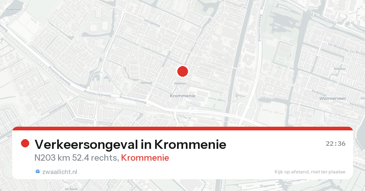 Verkeersongeval in Krommenie — 30 jan 2026