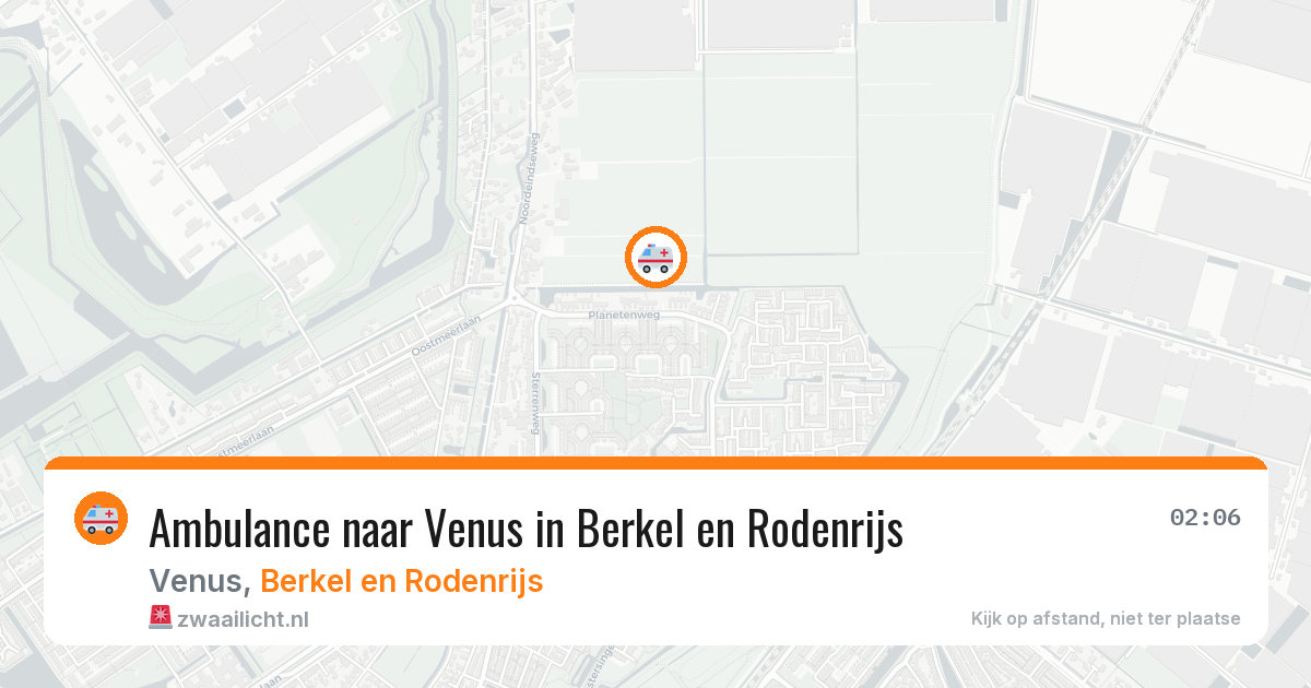 Ambulance naar Venus in Berkel en Rodenrijs — 29 jan 2026