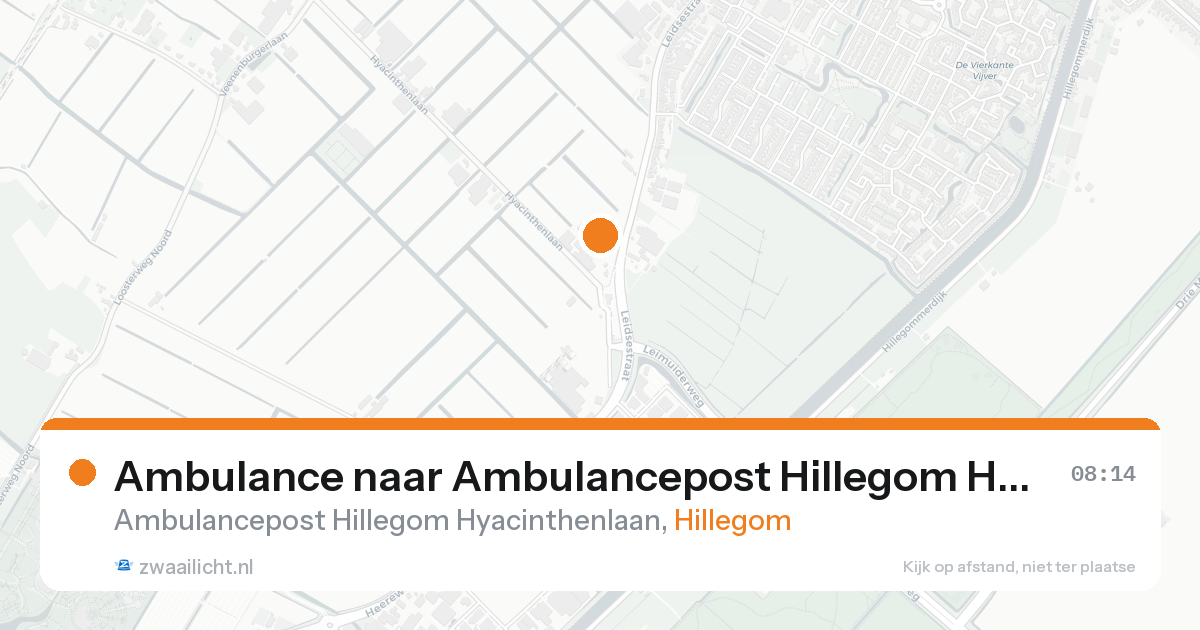Ambulance naar Ambulancepost Hillegom Hyacinthenlaan in Hillegom — 7 feb 2026