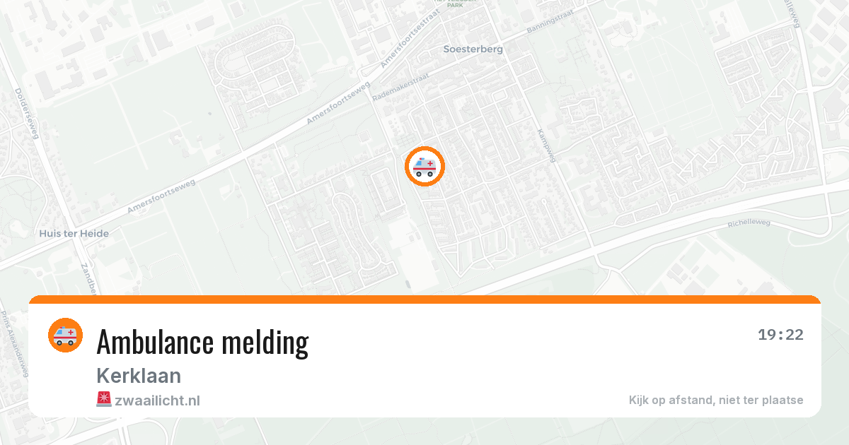 Ambulance melding — 18 jan 2026