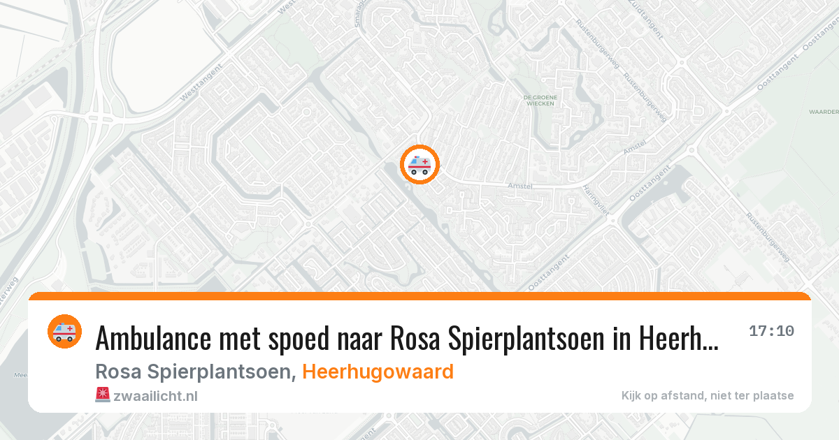 Ambulance met spoed naar Rosa Spierplantsoen in Heerhugowaard — 30 apr 2026