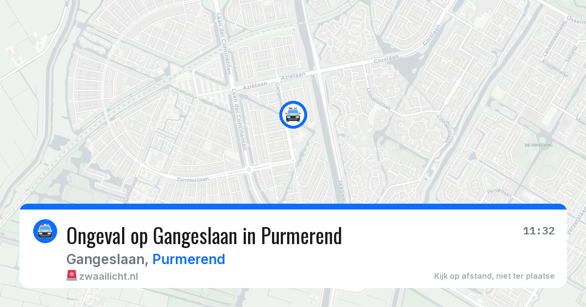 Ongeval op Gangeslaan in Purmerend — 6 apr 2026
