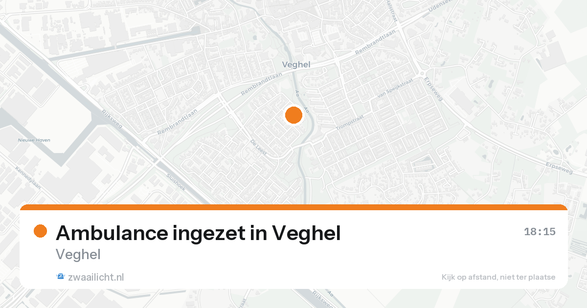 Ambulance ingezet in Veghel — 14 aug 2026