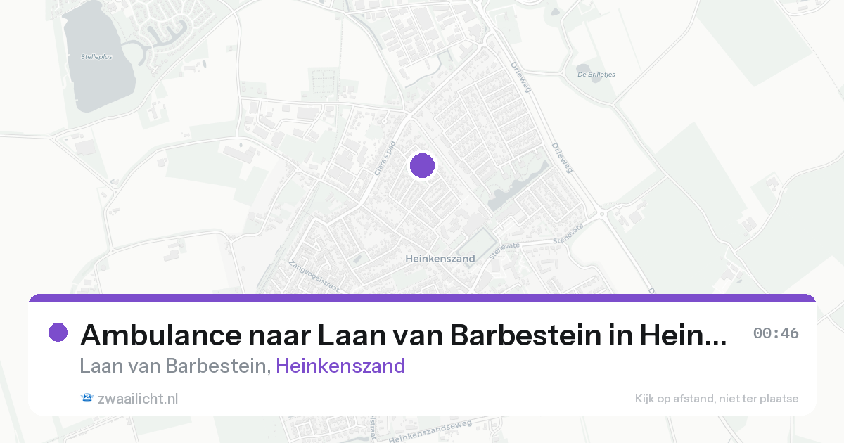 Ambulance naar Laan van Barbestein in Heinkenszand — 18 aug 2026