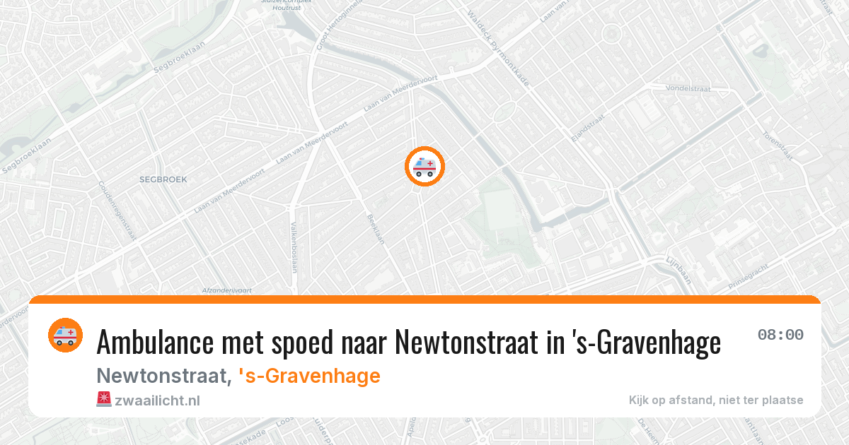 Ambulance met spoed naar Newtonstraat in 's-Gravenhage — 29 jun 2026