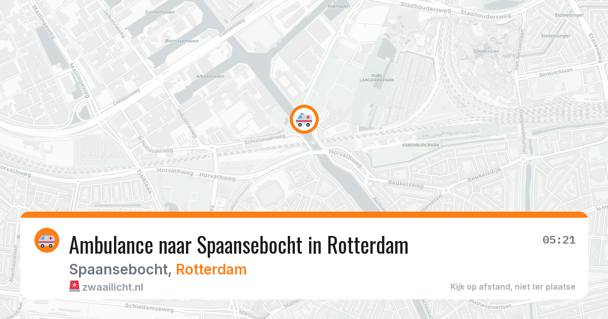 Ambulance naar Spaansebocht in Rotterdam — 24 jun 2026