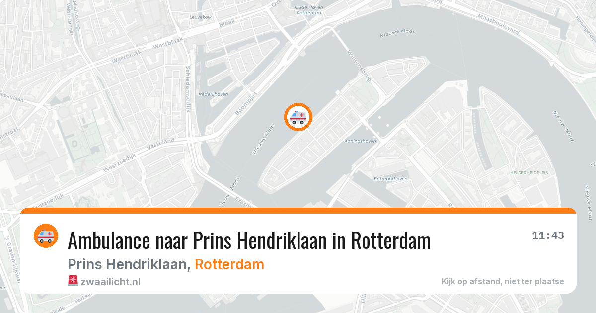 Ambulance naar Prins Hendriklaan in Rotterdam — 21 jul 2026