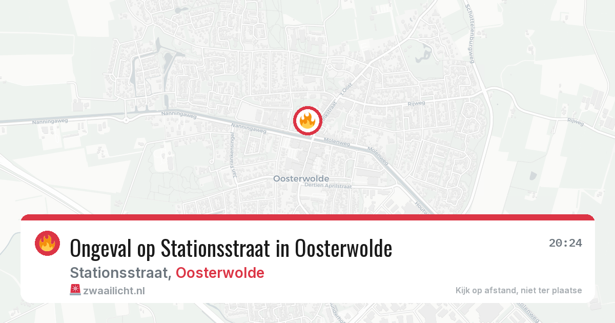 Ongeval op Stationsstraat in Oosterwolde — 11 jun 2026