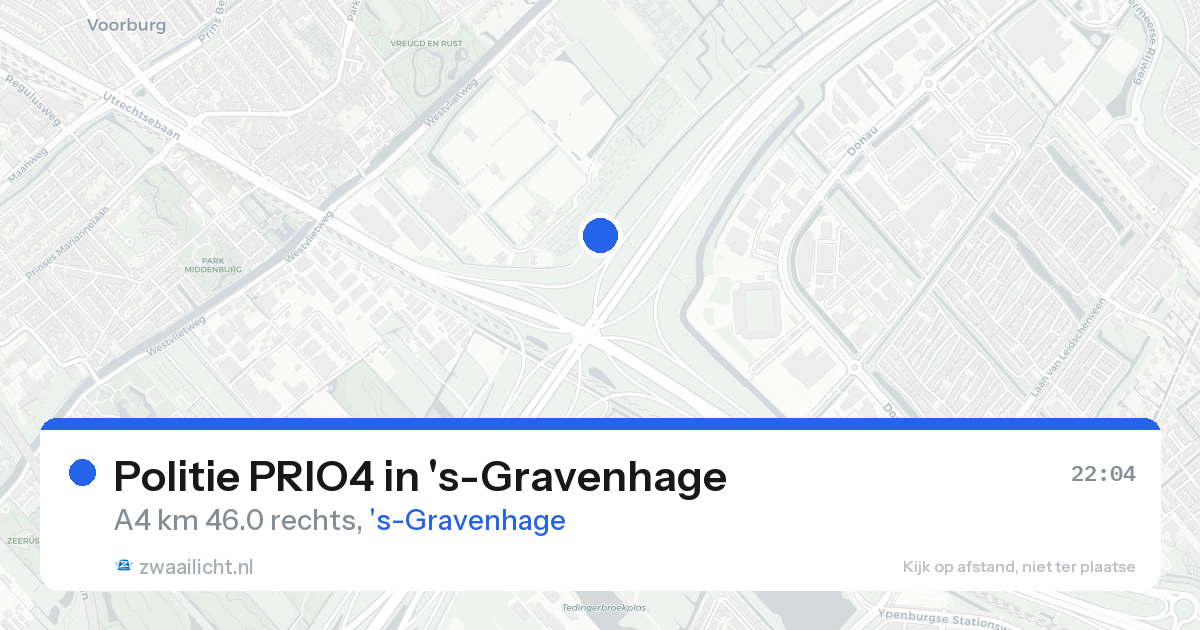 Politie PRIO4 in 's-Gravenhage — 20 aug 2026 | 🚨 Zwaailicht.nl