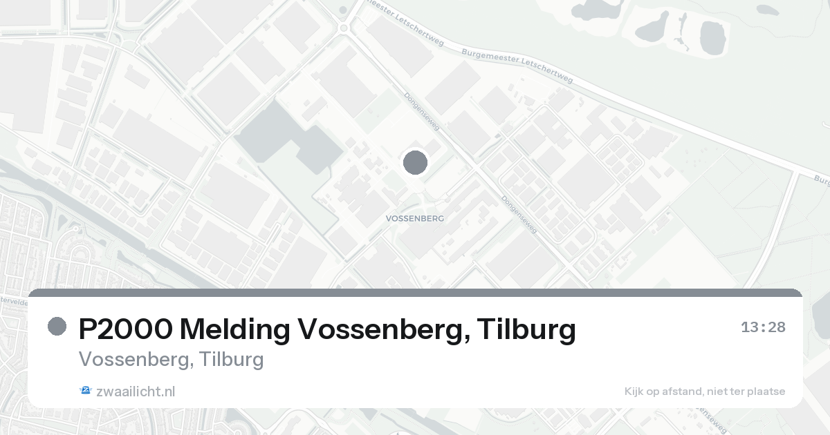 P2000 Melding Vossenberg, Tilburg — 7 feb 2026