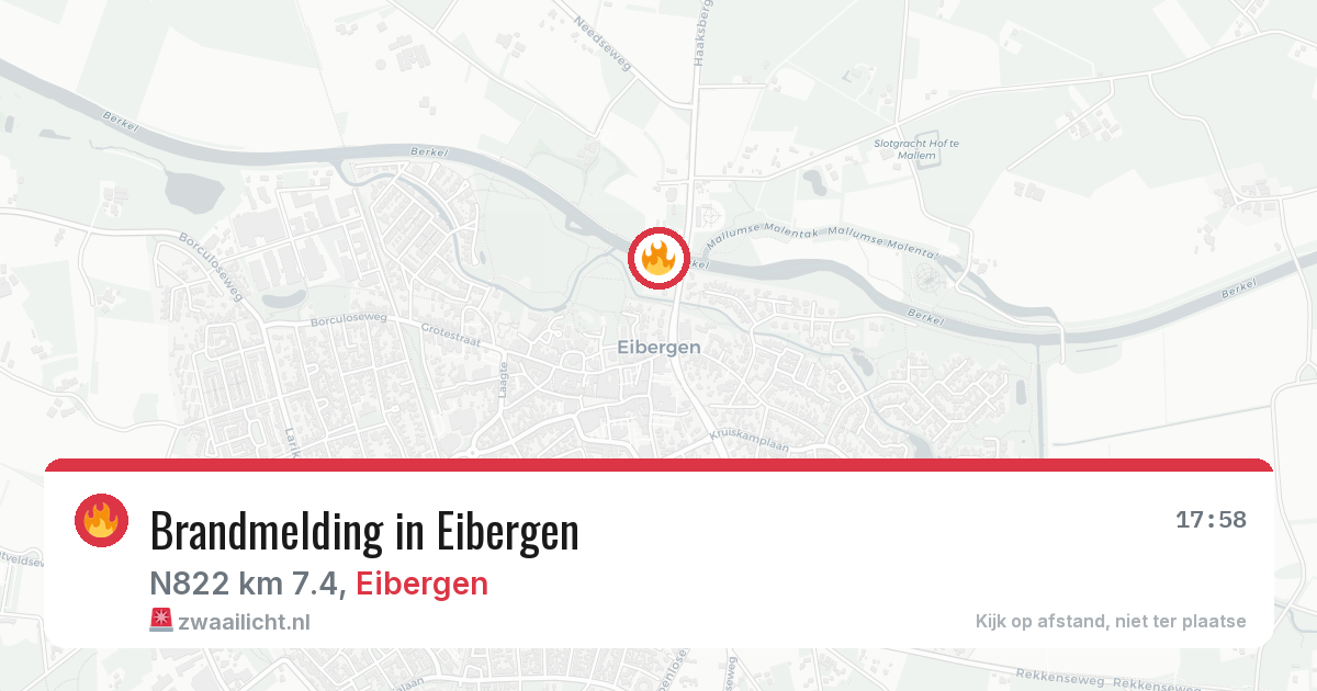 Brandmelding in Eibergen — 29 mei 2026