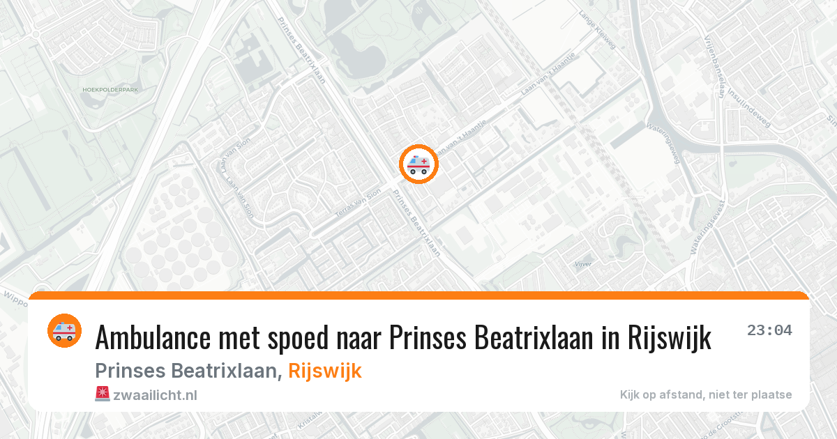 Ambulance met spoed naar Prinses Beatrixlaan in Rijswijk — 3 apr 2026