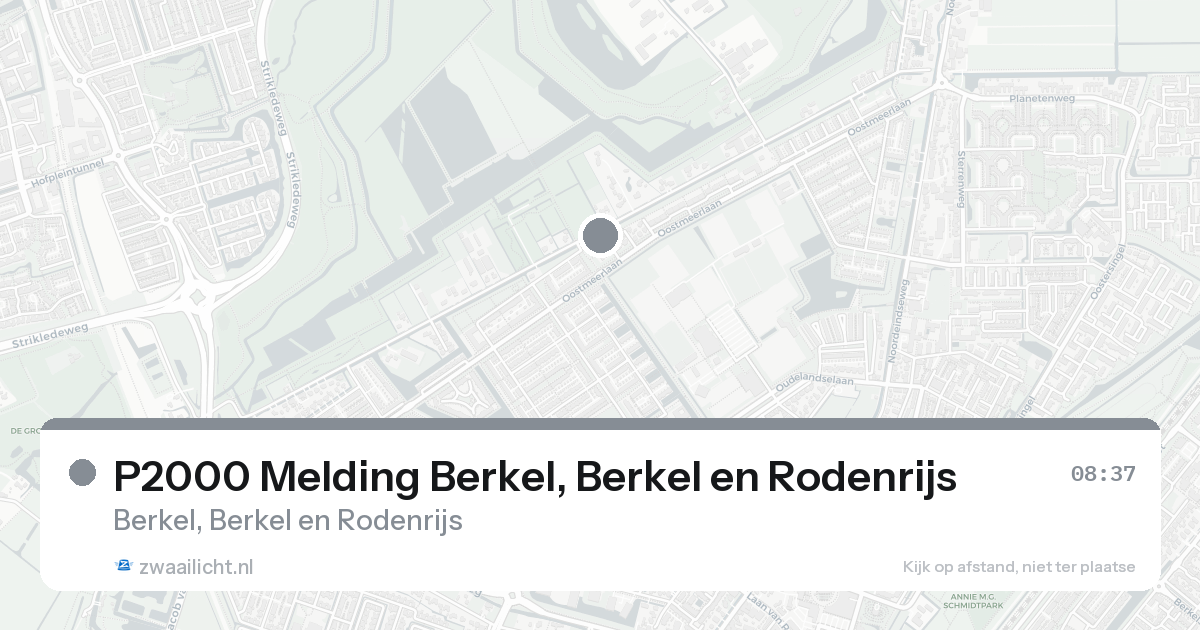 P2000 Melding Berkel, Berkel en Rodenrijs — 16 aug 2026