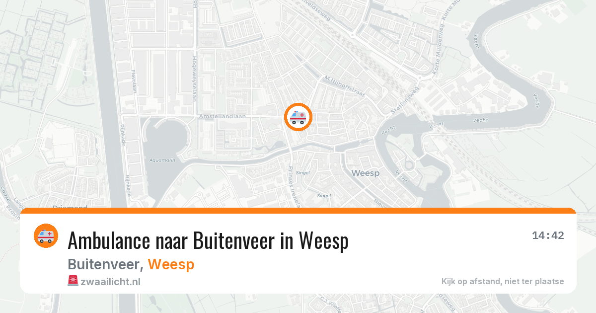 Ambulance naar Buitenveer in Weesp — 11 jun 2026